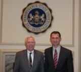Prof. Primorac with the President of Penn State University, Professor Rodney A. Erickson