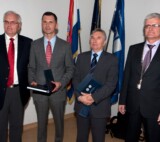 Professor Primorac received the Gold Plaque from the University of Split, University Department of Professional Studies